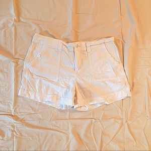 White womens shorts